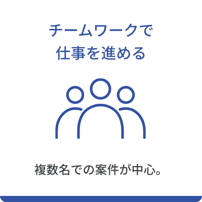 チームワークで仕事を進める